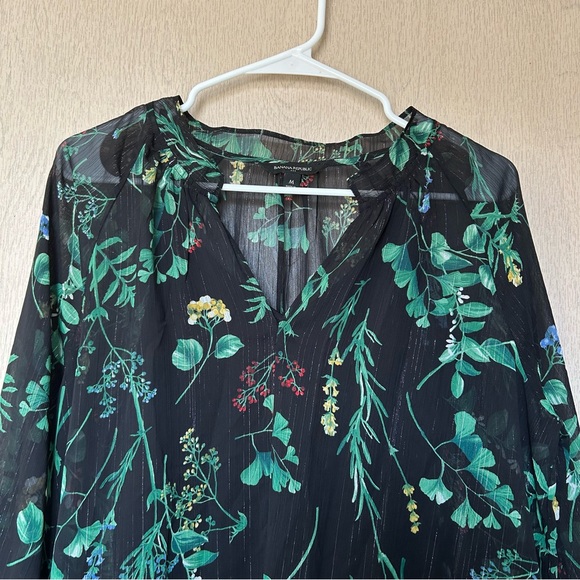 2 Piece Floral Long Sleeved Dress - Banana Republic - Size M - Picture 4 of 10